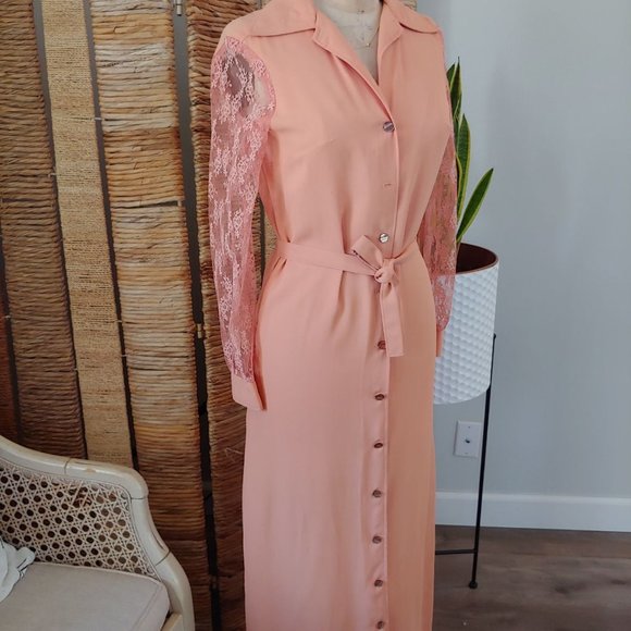 Vintage ButtonDown Midi Sheath Dress - Picture 2 of 6